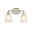 Millennium Lighting Amberle 2-Lt Vanity, Nickel/Frosted White