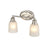 Millennium Lighting Amberle 2-Lt Vanity, Nickel/Frosted White