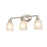 Millennium Lighting Amberle 3-Lt Vanity, Nickel/Frosted White