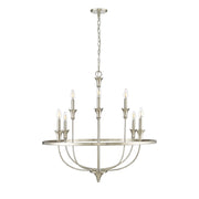 Millennium Lighting Emery 8Lt Chandelier, Brushed Nickel - 28108-BN