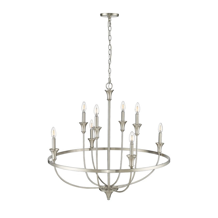 Millennium Lighting Emery 8Lt Chandelier, Brushed Nickel