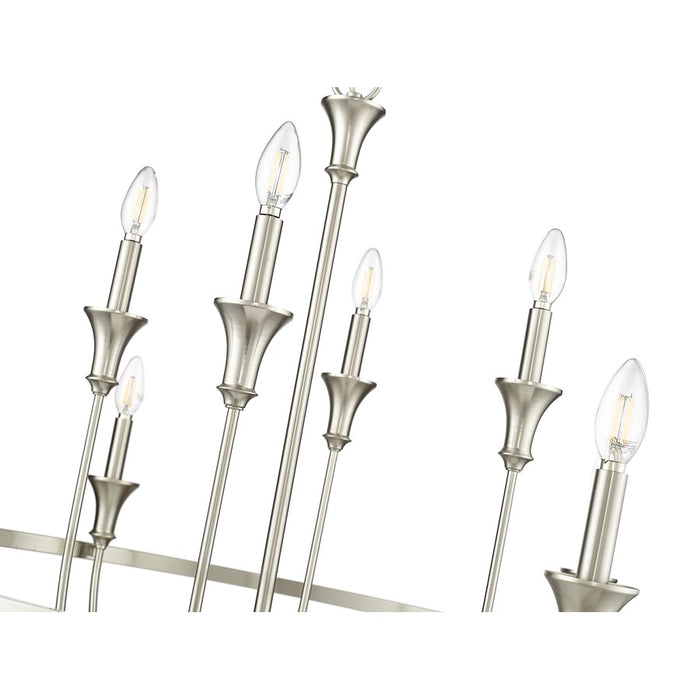 Millennium Lighting Emery 8Lt Chandelier, Brushed Nickel