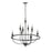 Millennium Lighting Emery 8Lt Chandelier, Black