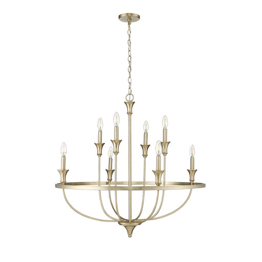 Millennium Lighting Emery 8Lt Chandelier, Modern Gold