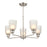 Millennium Lighting Amberle Chandelier, Nickel/Frosted White
