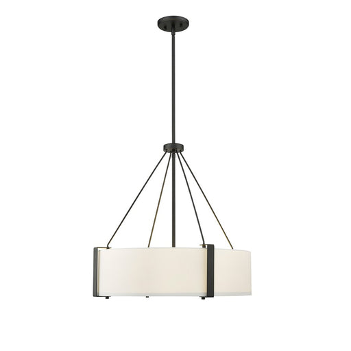 Millennium Lighting Telfar 3Lt Pendant, Black/White