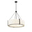 Millennium Lighting Telfar 6Lt Pendant, Black/White