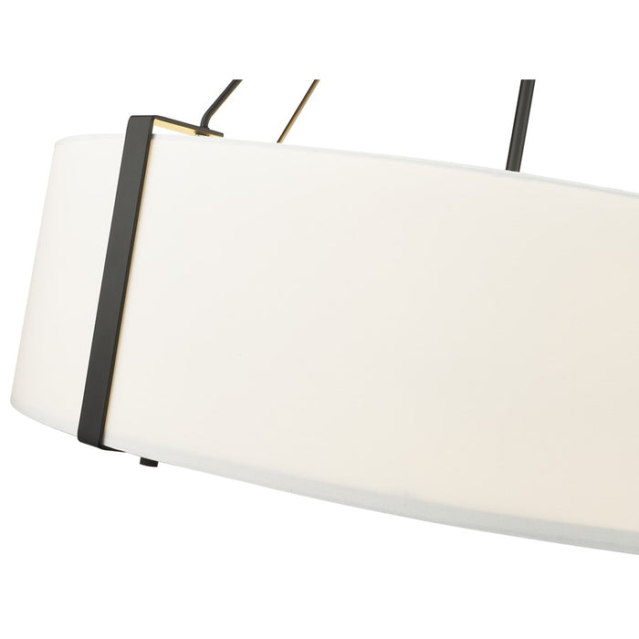 Millennium Lighting Telfar 6Lt Pendant, Black/White