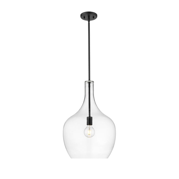 Millennium Lighting Lamara 1Lt 22" Pendant, Black - 28501-MB