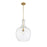 Millennium Lighting Lamara 1Lt 22" Pendant, Vintage Brass