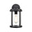 Millennium Pennfield 1Lt 11" Outdoor Wall Sconce, Black/Clear - 290001-TBK