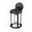 Millennium Pennfield 1Lt 11" Outdoor Wall Sconce, Black/Clear