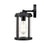 Millennium Pennfield 1Lt 11" Outdoor Wall Sconce, Black/Clear