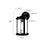 Millennium Pennfield 1Lt 11" Outdoor Wall Sconce, Black/Clear