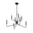 Millennium Lighting Raven 8 Light Chandelier, Matte Black