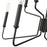 Millennium Lighting Raven 8 Light Chandelier, Matte Black