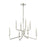 Millennium Lighting Raven 8 Light Chandelier, Polished Nickel