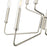 Millennium Lighting Raven 8 Light Chandelier, Polished Nickel