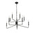 Millennium Lighting Raven 10 Light Chandelier, Matte Black