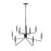 Millennium Lighting Raven 10 Light Chandelier, Matte Black
