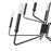 Millennium Lighting Raven 10 Light Chandelier, Matte Black