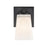 Millennium 1 Light 7" Wall Sconce, Matte Black/Etched White