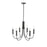 Millennium Lighting Potiss 6 Light Chandelier, Matte Black