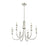Millennium Lighting Potiss 6Lt Chandelier, Polished Nickel
