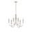 Millennium Lighting Potiss 6Lt Chandelier, Polished Nickel