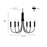 Millennium Lighting Potiss 6Lt Chandelier, Polished Nickel