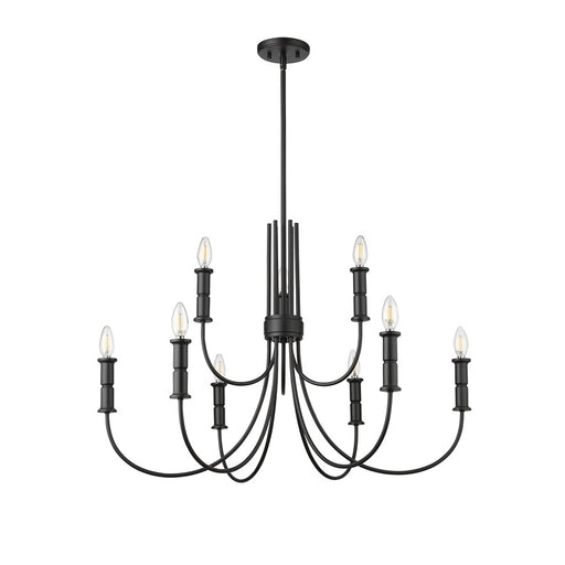 Millennium Lighting Potiss 9Lt Chandelier, Black