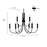 Millennium Lighting Potiss 9Lt Chandelier, Black