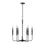 Millennium Lighting Savanne 6Lt 26" Chandelier, Black - 29306-MB