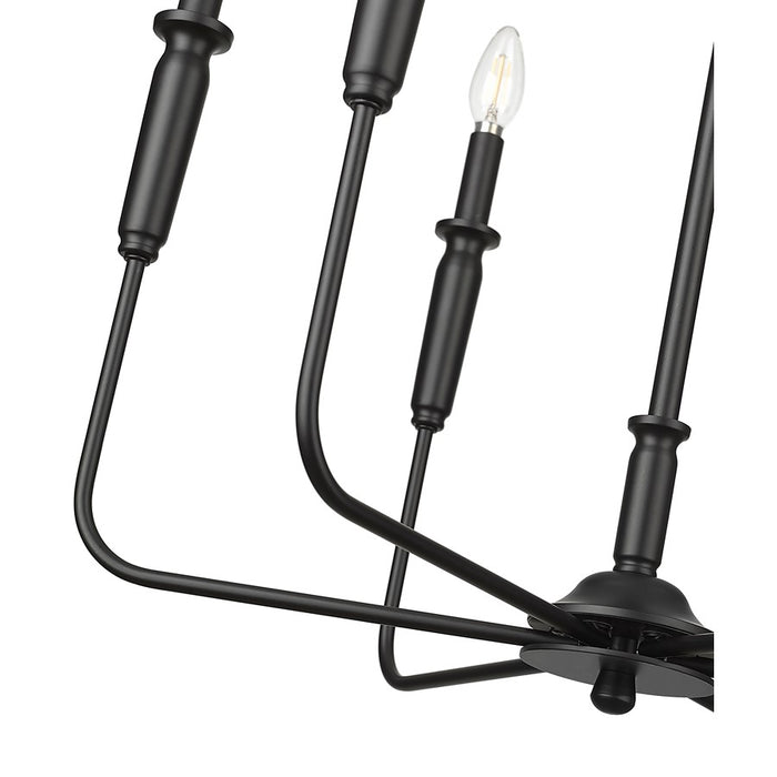 Millennium Lighting Savanne 6Lt 26" Chandelier, Black