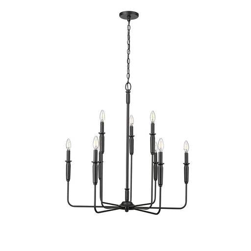 Millennium Lighting Savanne 9Lt Chandelier, Black - 29309-MB