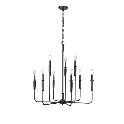 Millennium Lighting Savanne 9Lt Chandelier, Black