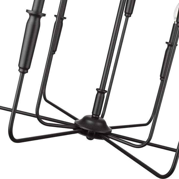 Millennium Lighting Savanne 9Lt Chandelier, Black