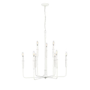 Millennium Lighting Savanne 9Lt Chandelier, Textured White - 29309-TWH