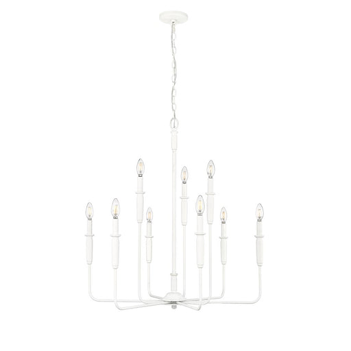 Millennium Lighting Savanne 9Lt Chandelier, Textured White