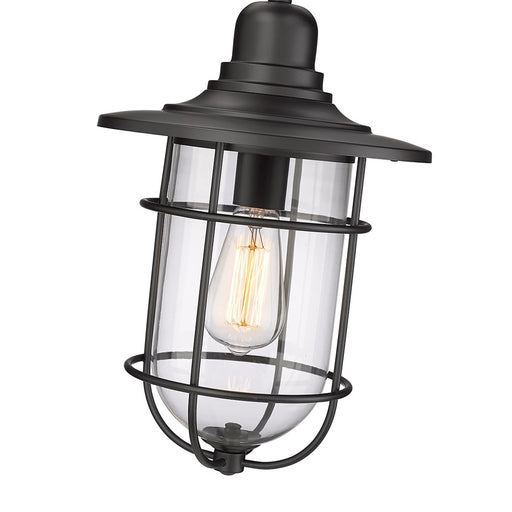 Millennium Lighting 1Lt Outdoor Hanging Lantern, Black