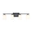 Millennium Lighting 4 Light Vanity, Matte Black/Etched White