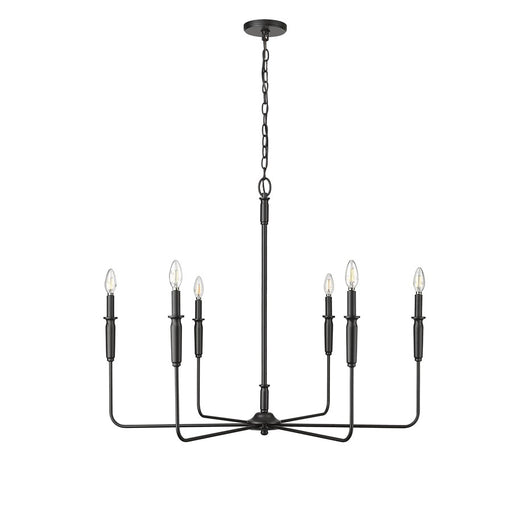 Millennium Lighting Savanne 6Lt 31" Chandelier, Black - 29406-MB