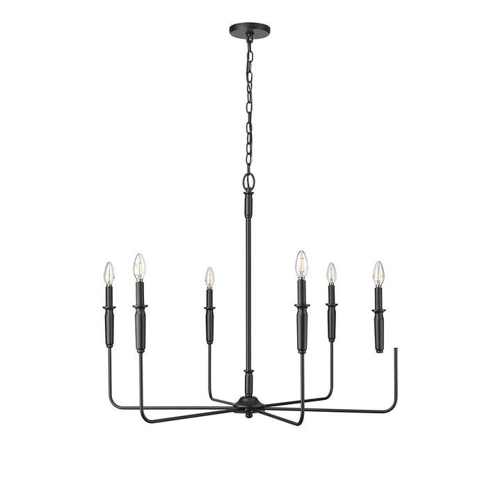 Millennium Lighting Savanne 6Lt 31" Chandelier, Black