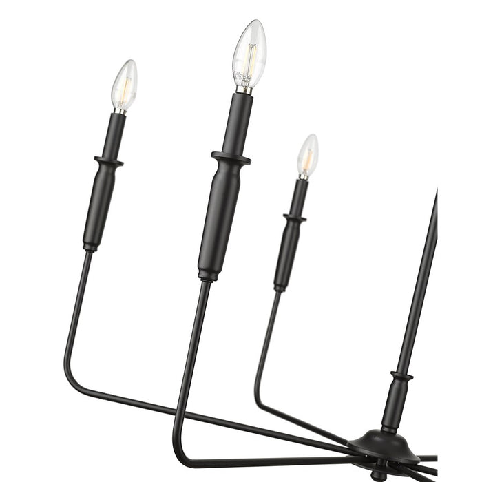 Millennium Lighting Savanne 6Lt 31" Chandelier, Black