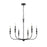 Millennium Lighting Savanne 6Lt 25" Chandelier, Black