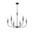 Millennium Lighting Savanne 6Lt 25" Chandelier, Black