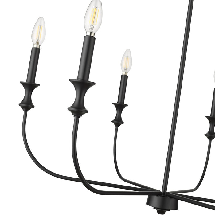 Millennium Lighting Savanne 6Lt 25" Chandelier, Black