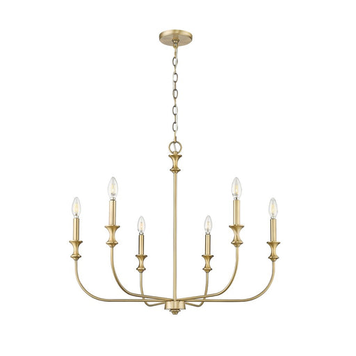Millennium Lighting Savanne 6Lt Chandelier, Vintage Brass