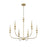 Millennium Lighting Savanne 6Lt Chandelier, Vintage Brass