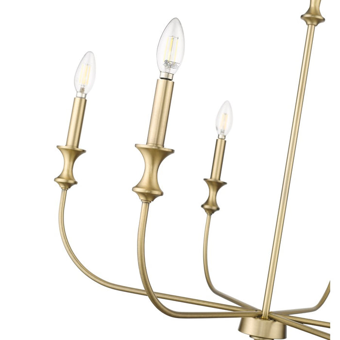 Millennium Lighting Savanne 6Lt Chandelier, Vintage Brass